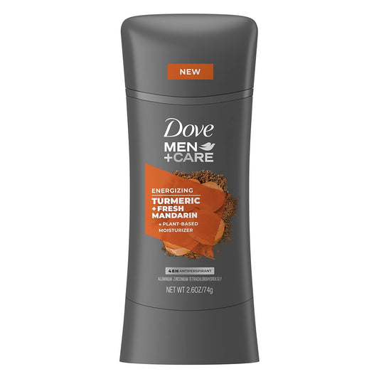 Dove Men+Care Antiperspirant Deodorant Turmeric and Fresh Mandarin Natural Inspired Deodorant for Men 2.6 oz