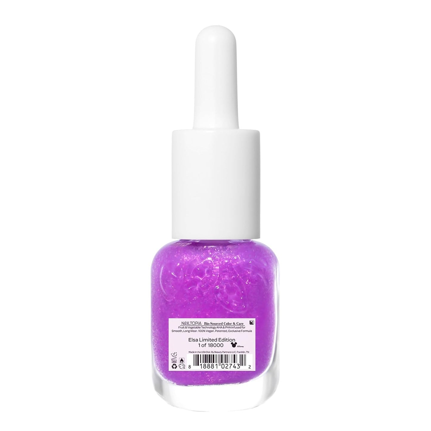 Nailtopia Bio-Sourced Chip Free Mini Nail Lacquer Disney Collection, Elsa