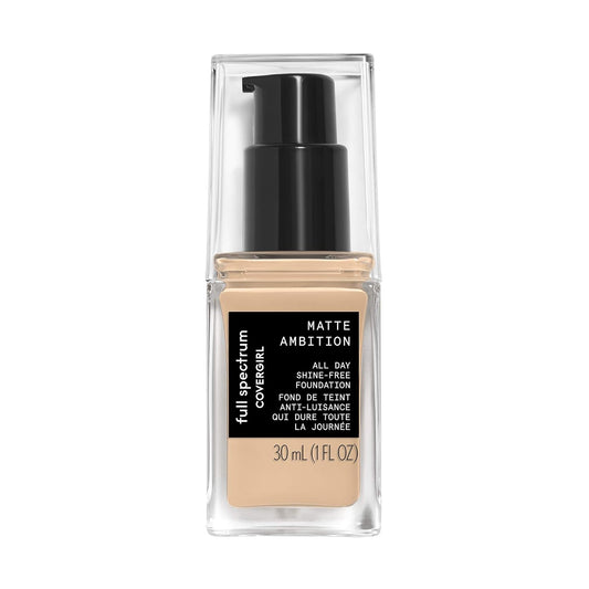 COVERGIRL Full Spectrum Matte Ambition All Day Foundation, FS100 Light Cool