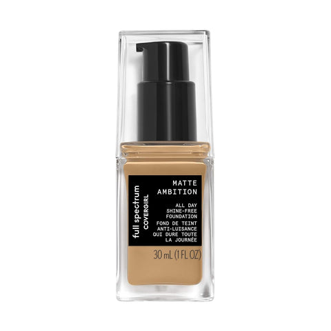 COVERGIRL Full Spectrum Matte Ambition All Day Foundation, FS210 Medium Golden
