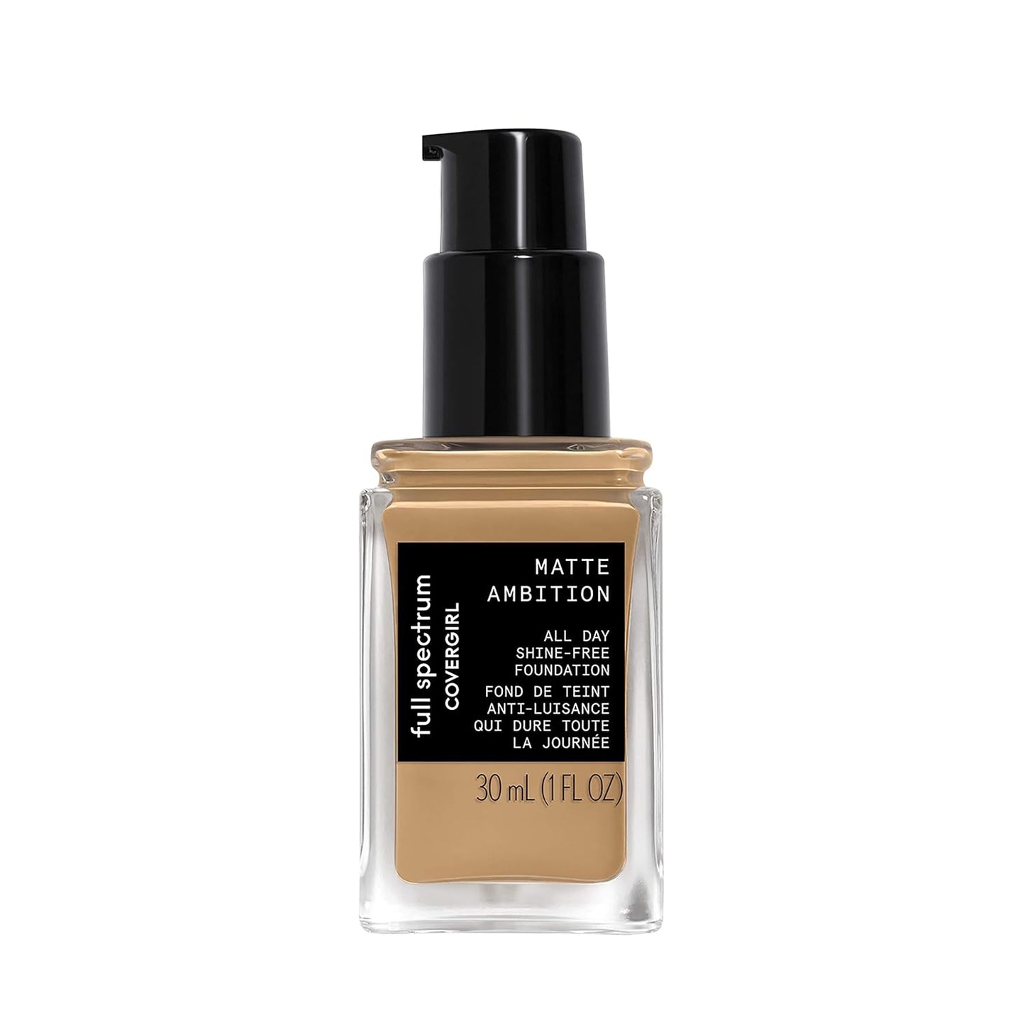 COVERGIRL Full Spectrum Matte Ambition All Day Foundation, FS210 Medium Golden