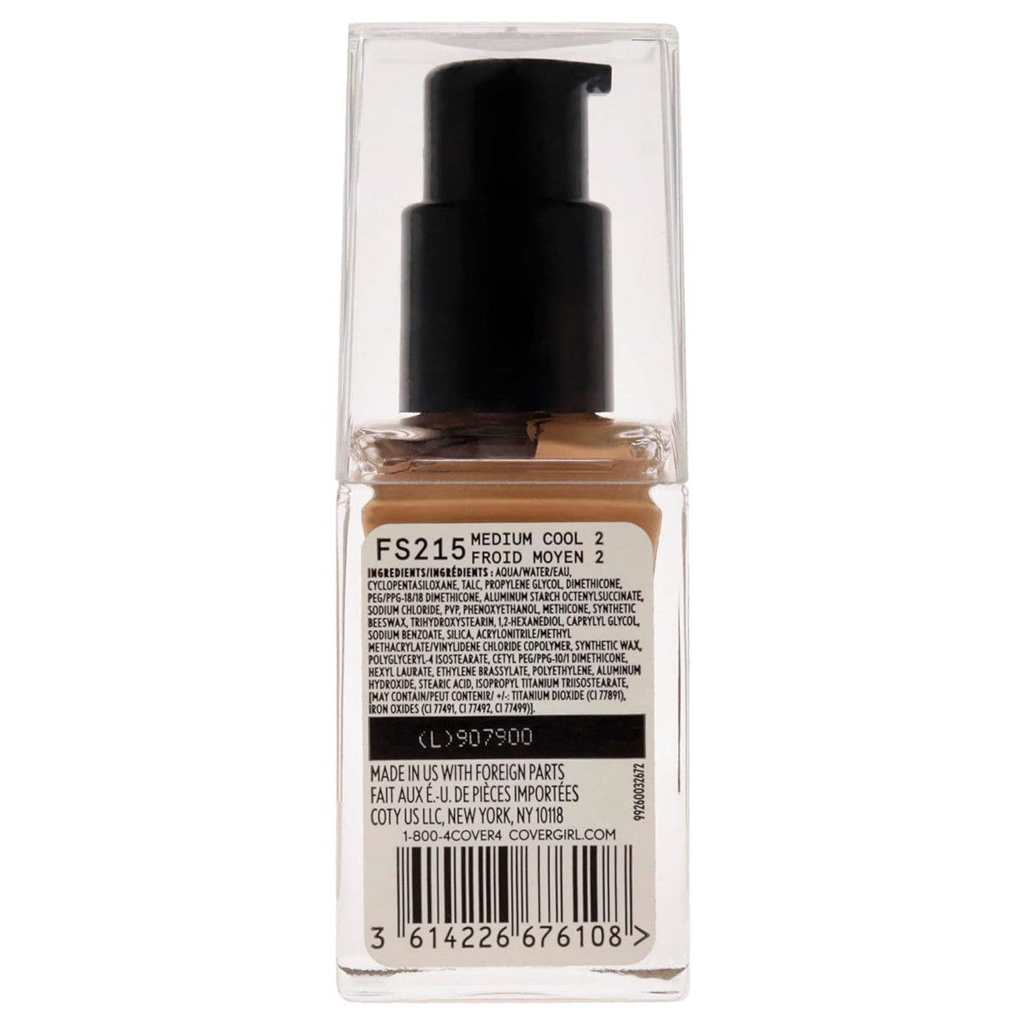 COVERGIRL Full Spectrum Matte Ambition All Day Foundation, FS215 Medium Cool 2