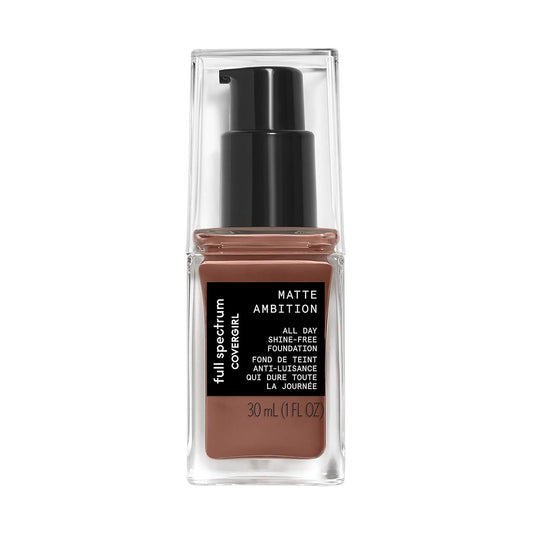 COVERGIRL Full Spectrum Matte Ambition All Day Foundation, FS400 Deep Cool 1