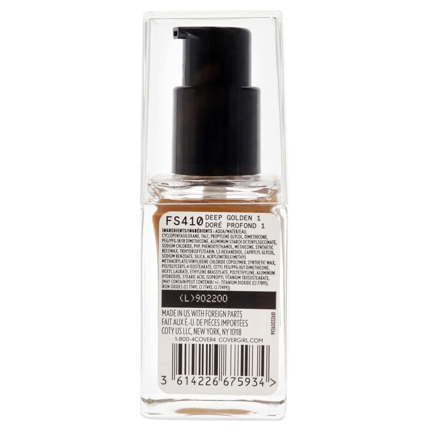 COVERGIRL Full Spectrum Matte Ambition All Day Foundation, FS410 Deep Golden 1