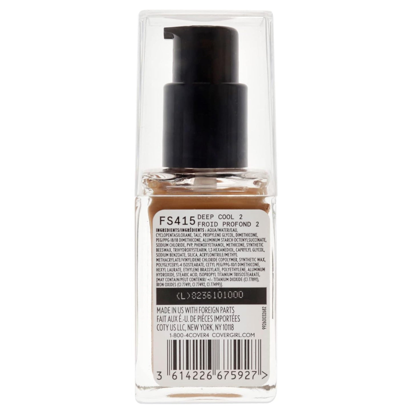 COVERGIRL Full Spectrum Matte Ambition All Day Foundation, FS415 Deep Cool 2