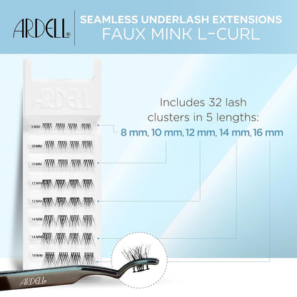 Ardell Seamless Underlash Extensions, FauxMink L Curl