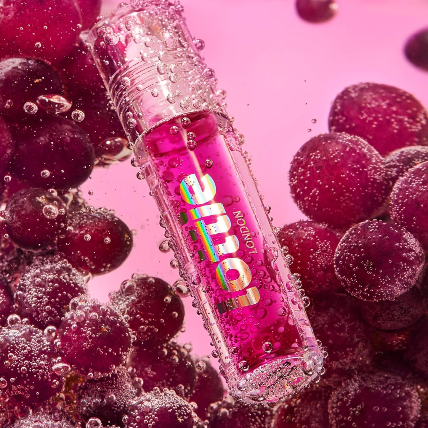 Lottie London Roller Glaze Color Changing Lip Oil, Felling Grape
