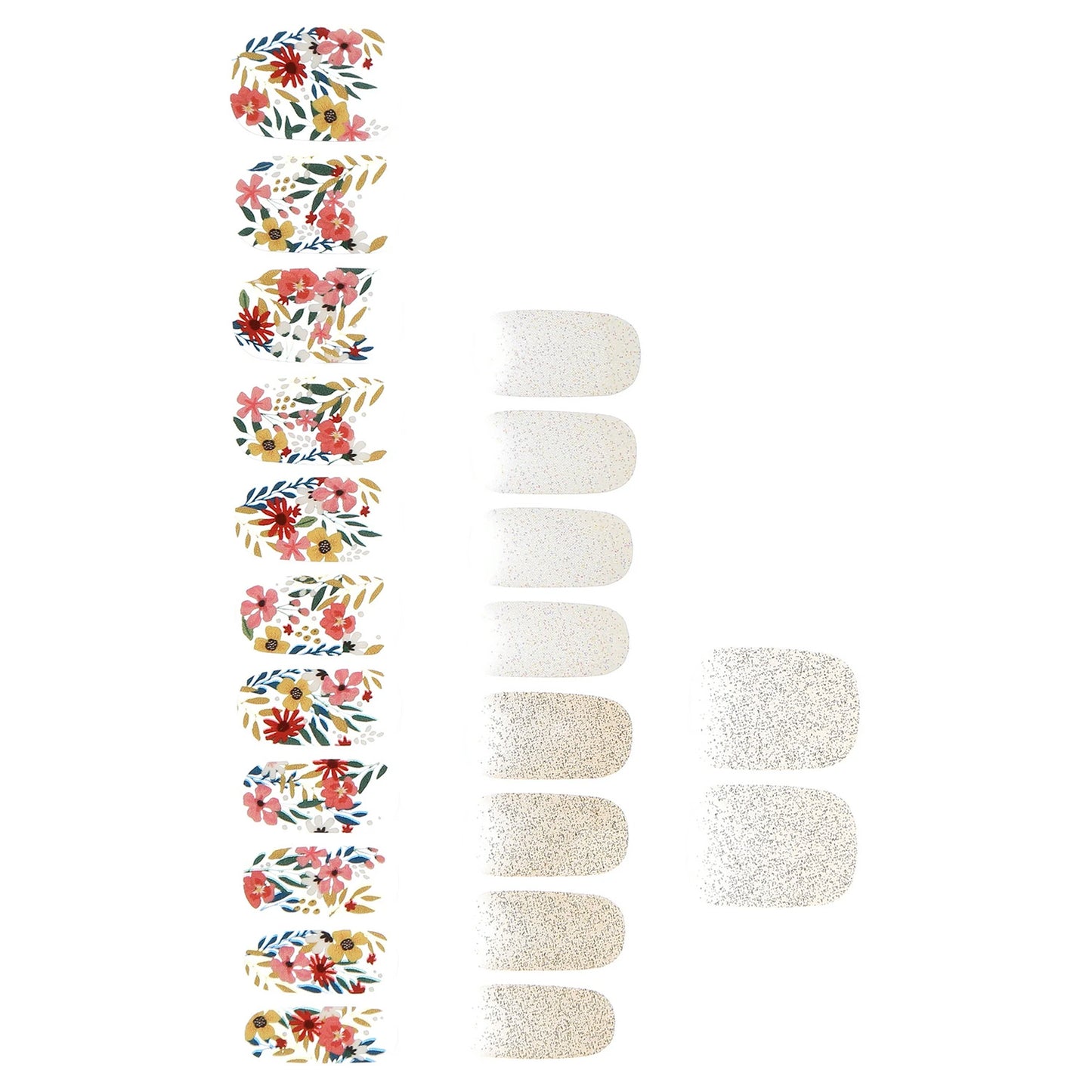Dashing Diva Gloss Ultra Shine Gel Nail Strips, GS351 Wallflower Frenzy