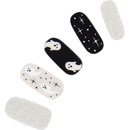 Dashing Diva Gloss Ultra Shine Gel Nail Strips, GS516B Ghostly Touch