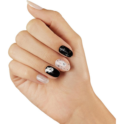 Dashing Diva Gloss Ultra Shine Gel Nail Strips, GS516B Ghostly Touch