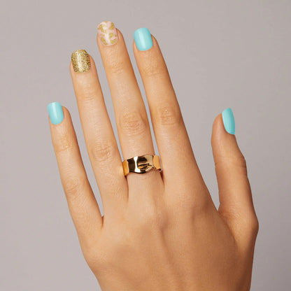 Dashing Diva Gloss Ultra Shine Gel Nail Strips, GS554 Denim Spritz