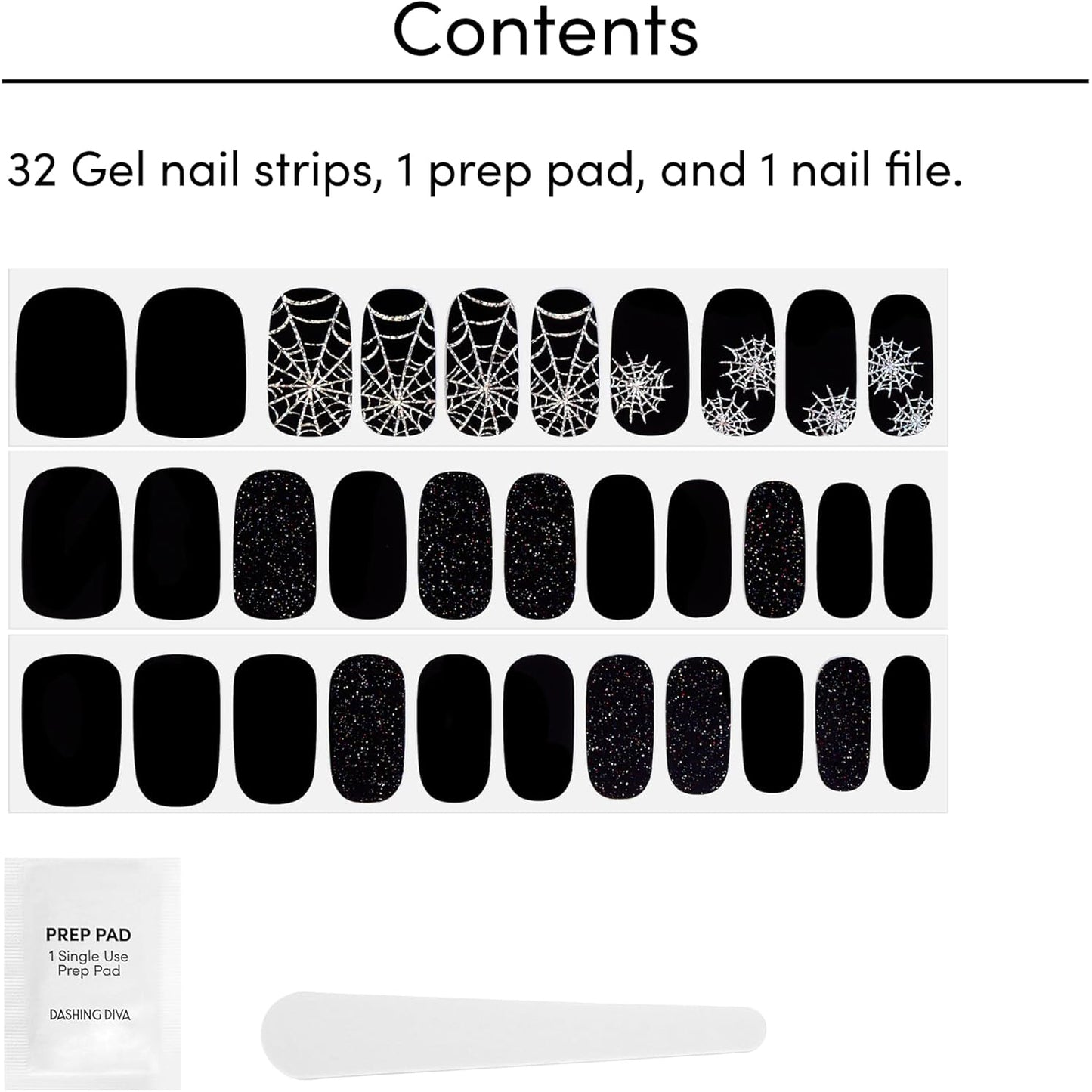 Dashing Diva Gloss Ultra Shine Gel Nail Strips, GS673 Tangled up