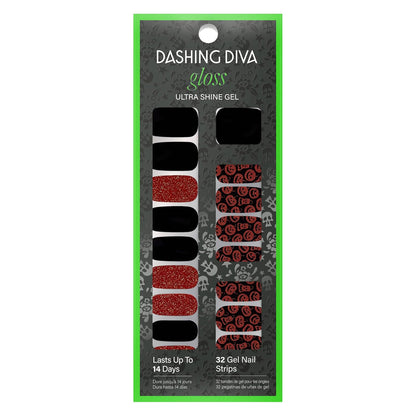 Dashing Diva Gloss Ultra Shine Gel Nail Strips, GS674 Hallow Queen