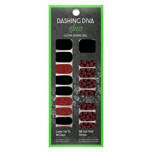 Dashing Diva Gloss Ultra Shine Gel Nail Strips, GS674 Hallow Queen