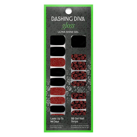 Dashing Diva Gloss Ultra Shine Gel Nail Strips, GS674 Hallow Queen