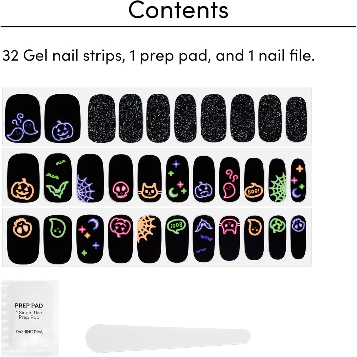 Dashing Diva Gloss Ultra Shine Gel Nail Strips, GS675 Deja Boo