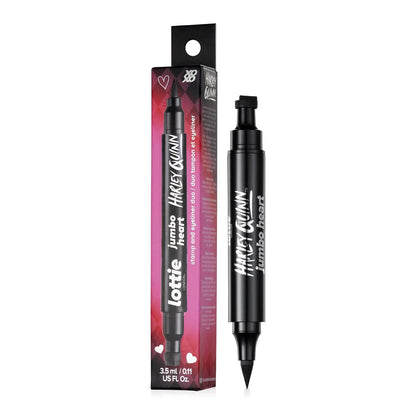 Lottie London x Harley Quinn Jumbo Heart Stamp Liner Double Ended Black Eyeliner