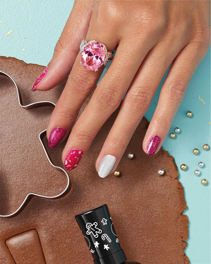 Sally Hansen Miracle Gel x Gingerbread Kisses Holiday Wishes Collection Nail Polish, 908 Oh Ginger Snap!