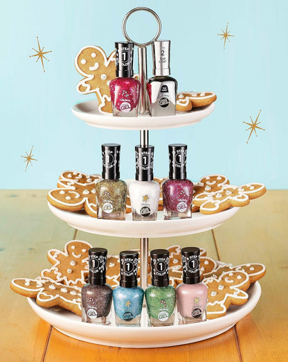 Sally Hansen Miracle Gel x Gingerbread Kisses Holiday Wishes Collection Nail Polish, 908 Oh Ginger Snap!