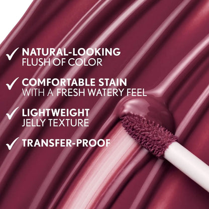 COVERGIRL Clean Fresh Jelly Water Lip & Cheek Tint, 50 Mulberry Melts