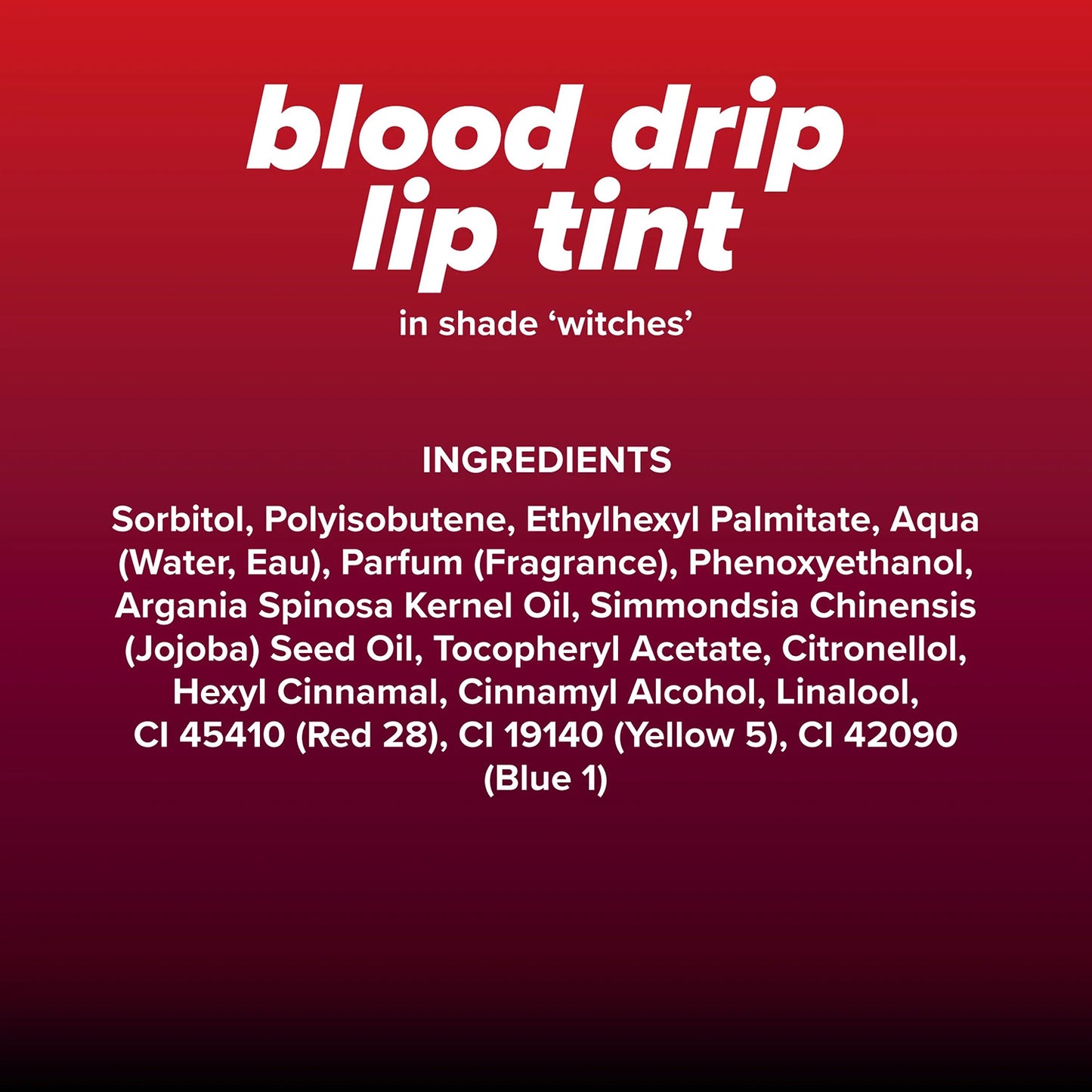 Lottie London x Vampire Diaries Blood Drip Lip Tint, Witches