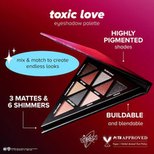 Lottie London x Harley Quinn Mad Love Eyeshadow Palette, Toxic Love