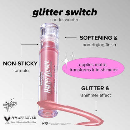 Lottie London x Harley Quinn Transforming Liquid Lipstick, Wanted