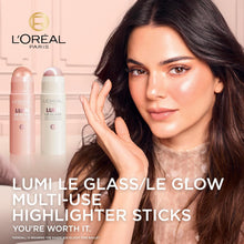 L'Oreal Paris Lumi Le Glass Highlighter Stick, 640 Glowy Sparkling Rose