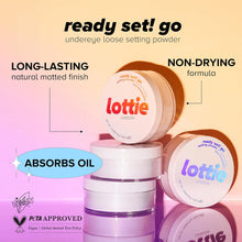 Lottie London Ready Set Go Setting Powder, True Translucent