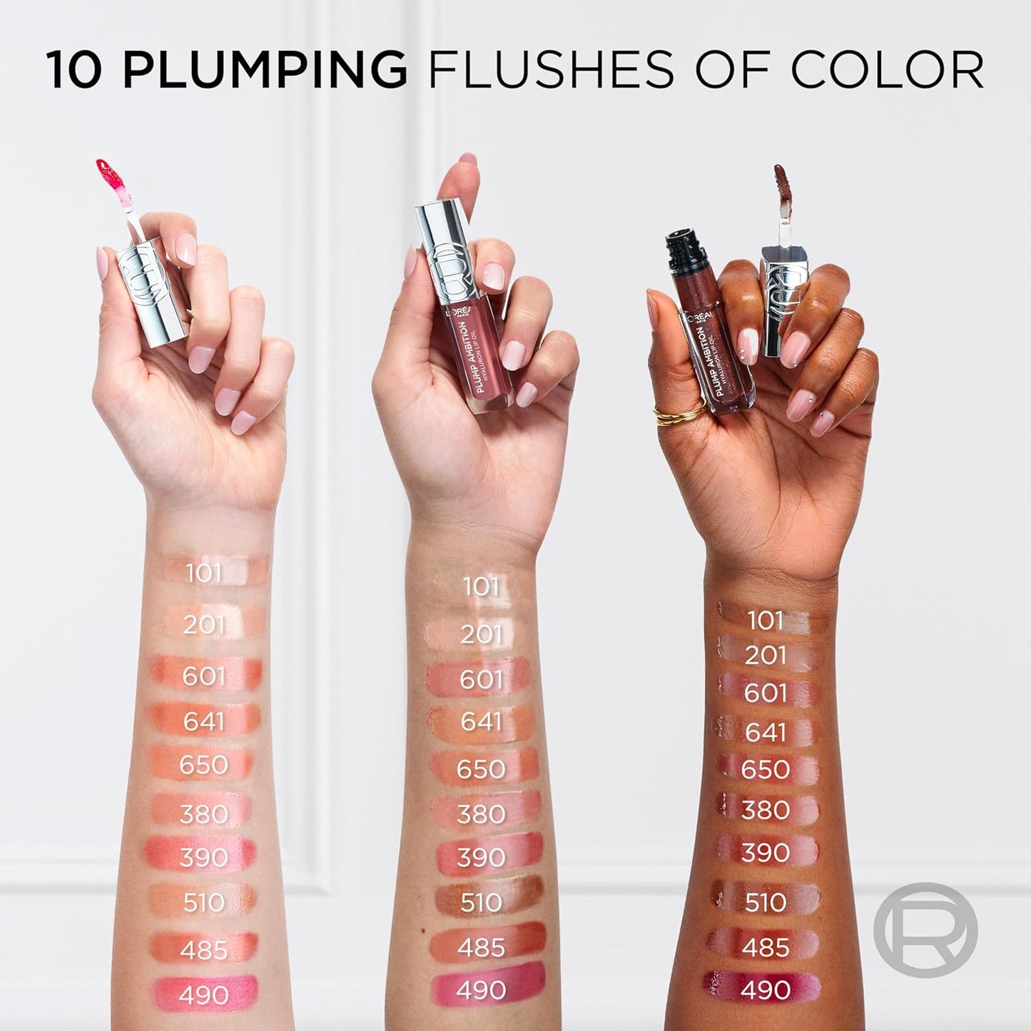 L'Oreal Paris Plump Ambition Hyaluron Lip Oil, 650 Nude Macaron