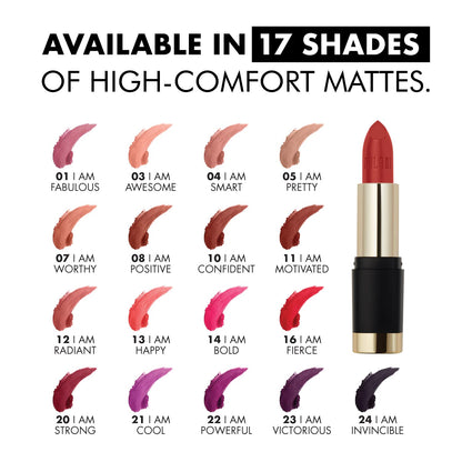 MILANI Bold Color Statement Matte Lipstick, 04 I Am Smart