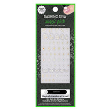 Dashing Diva Magic Pick Nail Stickers, MK50 Midnight Moonlight
