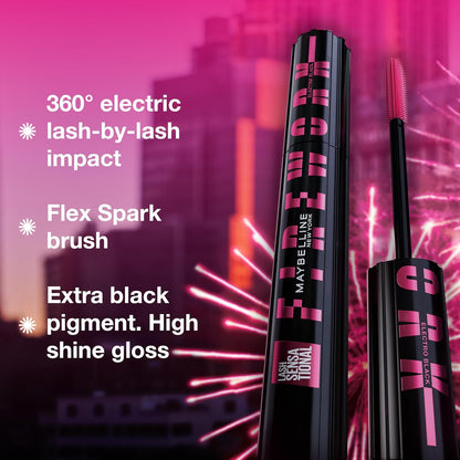 Maybelline Lash Sensational Firework Washable Mascara, 801 Very Black
