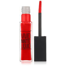 Maybelline New York Color Sensational Vivid Matte Liquid Lipstick, 35 Rebel Red