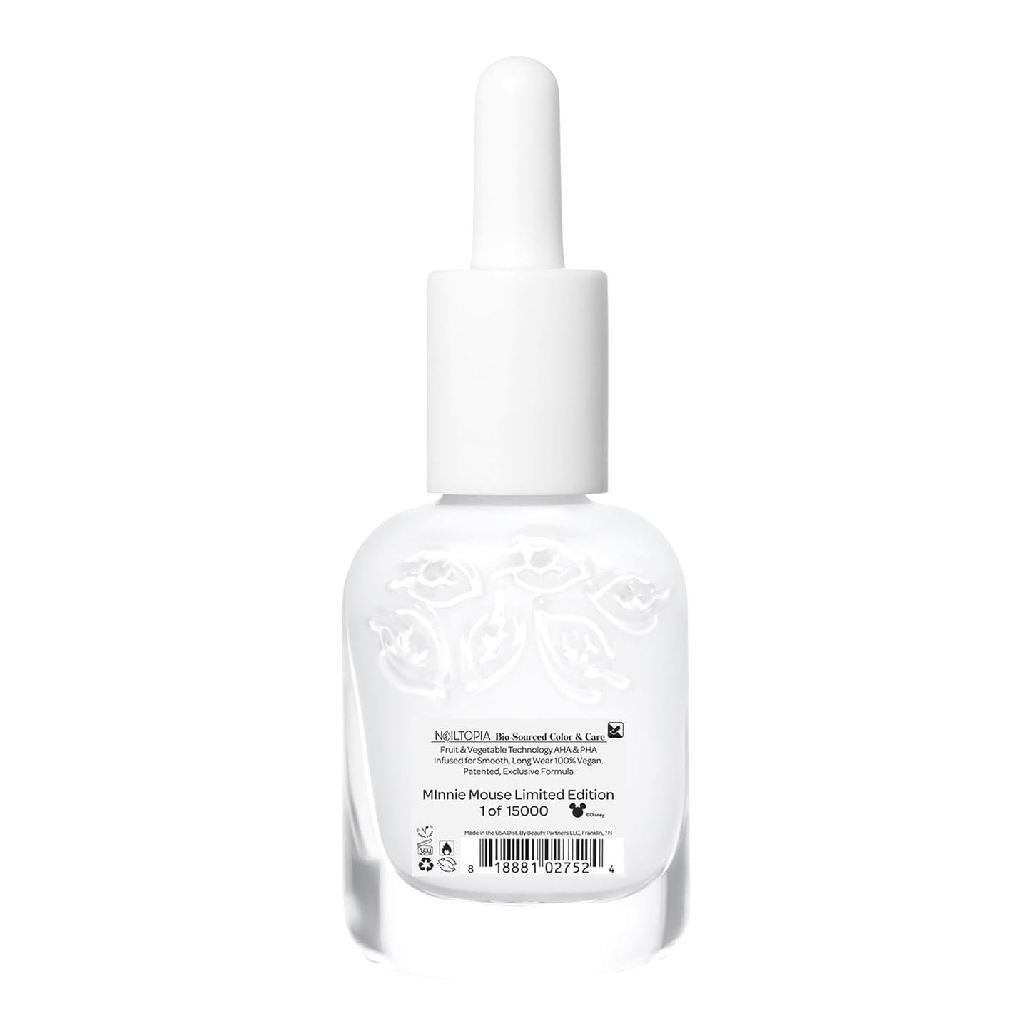 Nailtopia Bio-Sourced Chip Free Mini Nail Lacquer Disney Collection, Minnie Mouse