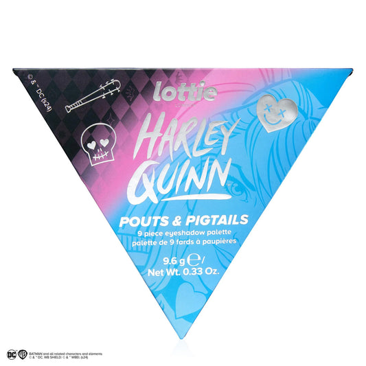 Lottie London x Harley Quinn Mad Love Eyeshadow Palette, Pouts & Pigtails