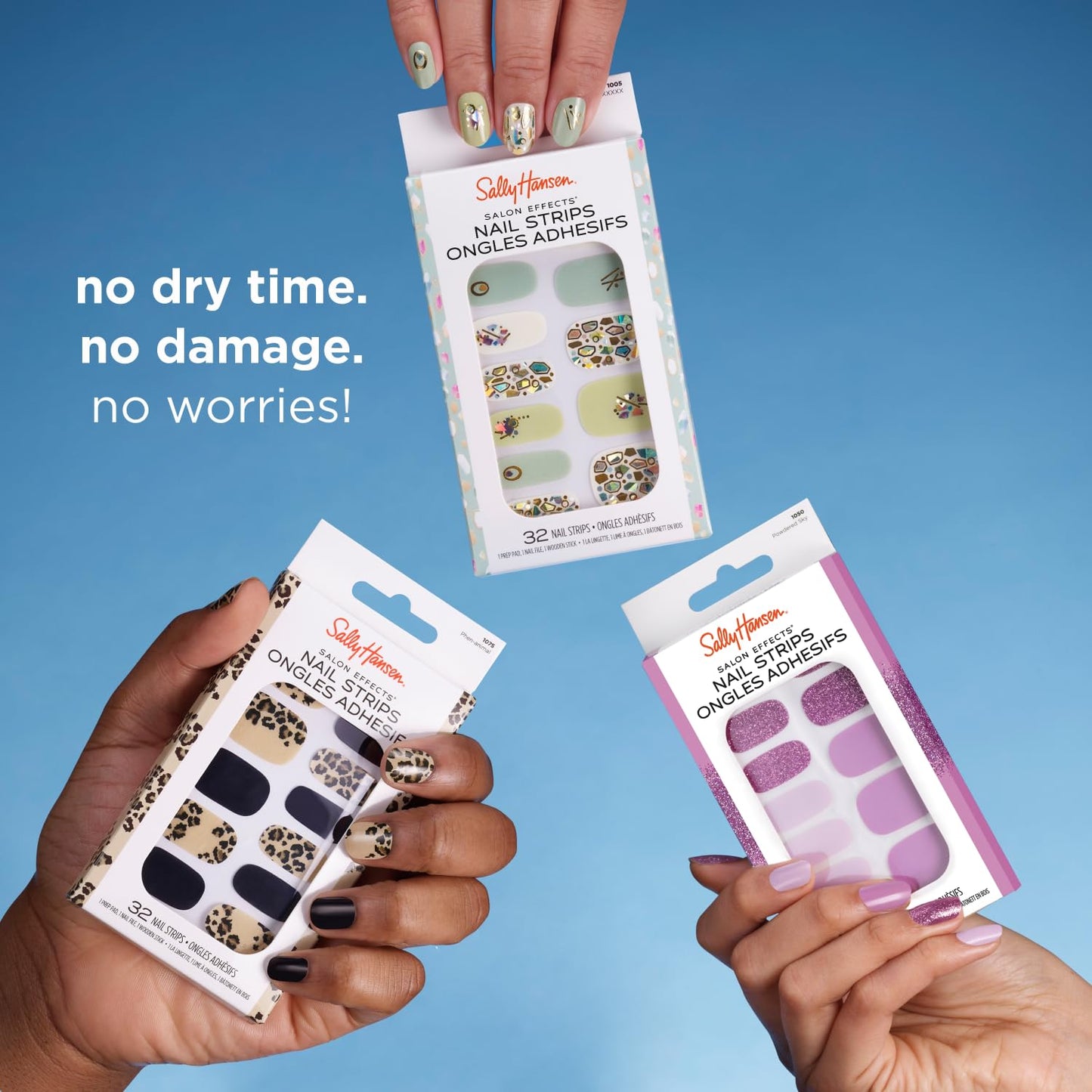 Sally Hansen Salon Effects Nail Polish Strips, 1020 Orchids Bloom