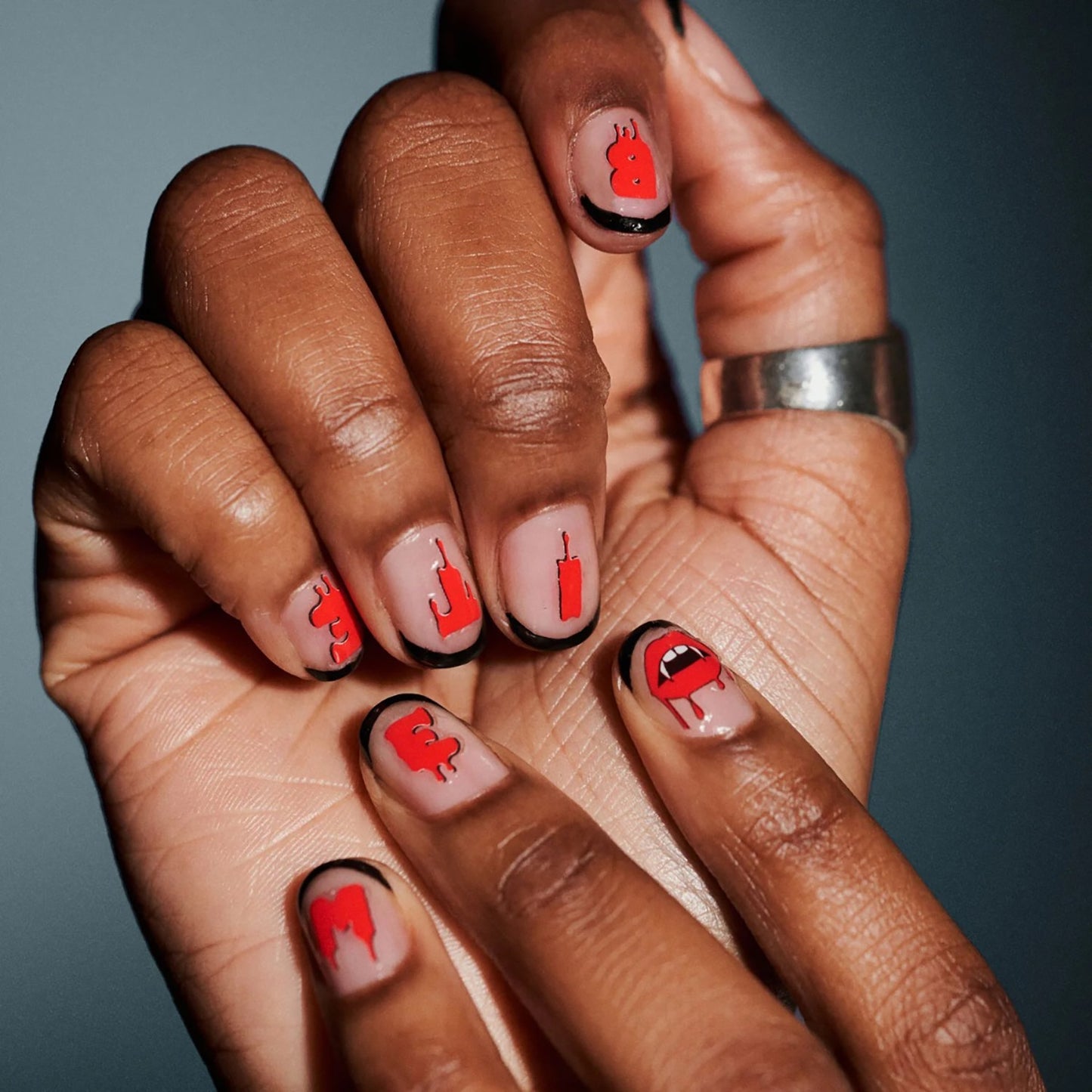 Lottie London x Vampire Diaries Love Sucks Nail Art Stickers, Stick To It