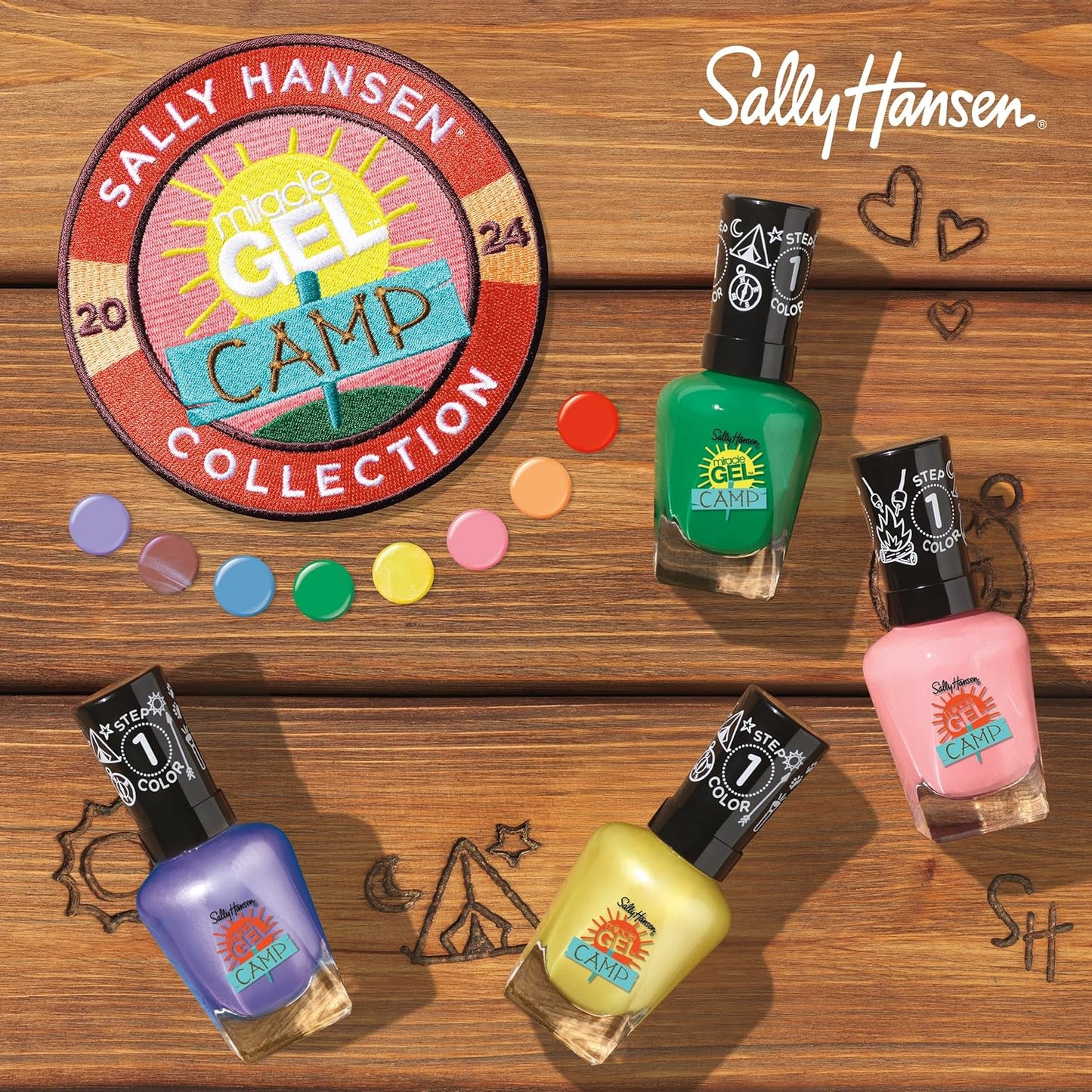 Sally Hansen Miracle Gel x Summer Camp Collection Nail Polish, 896 Dockside Dreaming