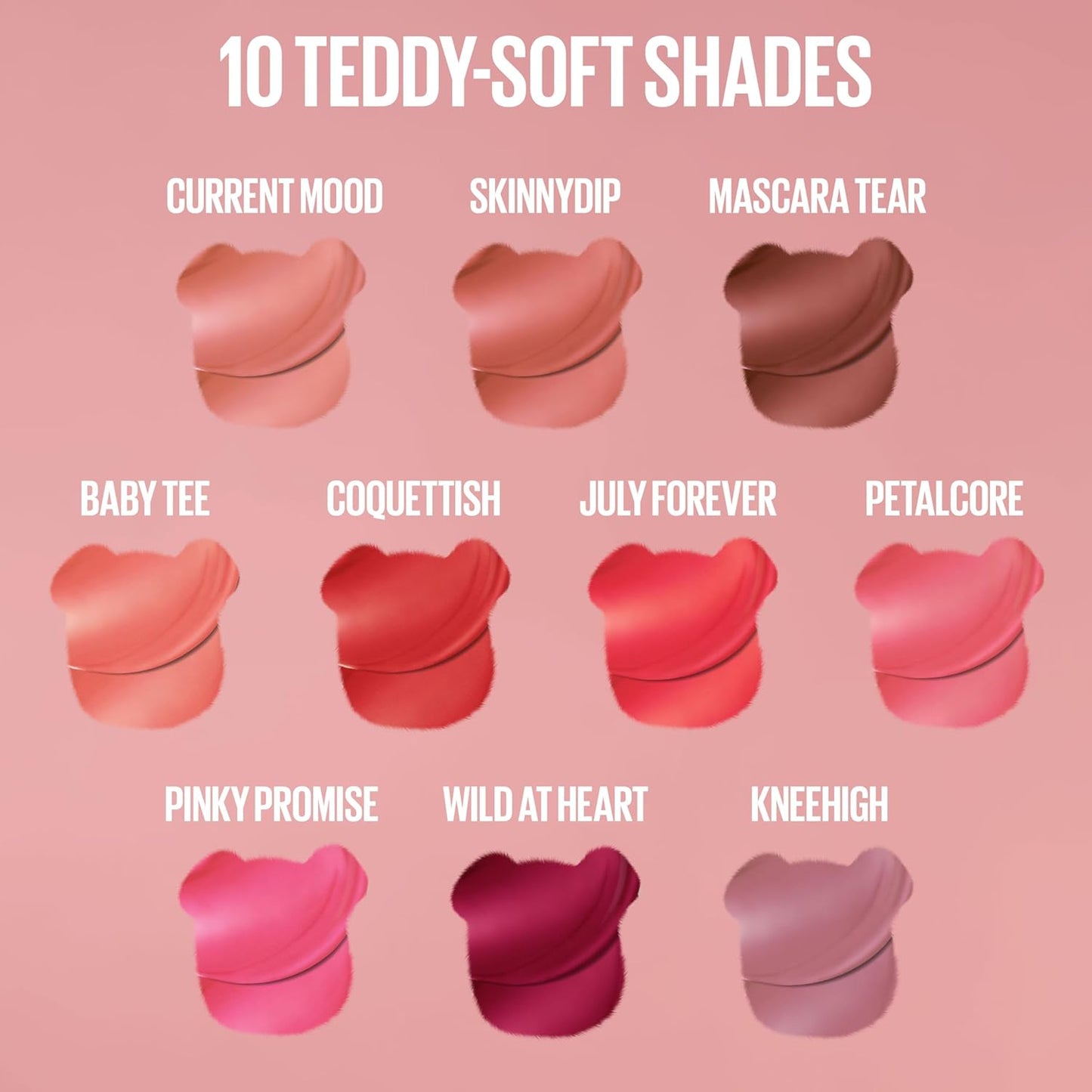 Maybelline Super Stay Teddy Tint Long Lasting Matte Lip Stain, 45 Pinky Promise
