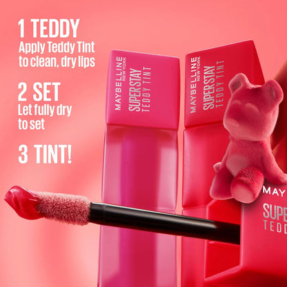 Maybelline Super Stay Teddy Tint Long Lasting Matte Lip Stain, 45 Pinky Promise
