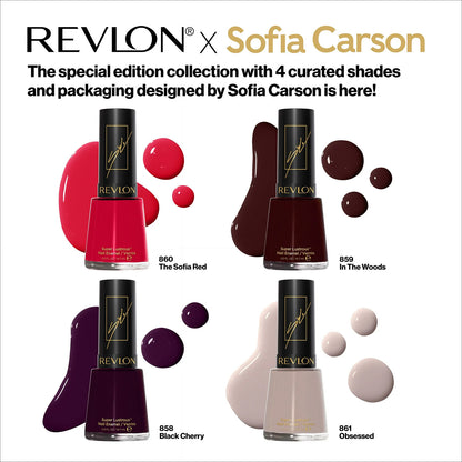Revlon x Sofia Carson Super Lustrous Nail Enamel, 860 The Sofia Red