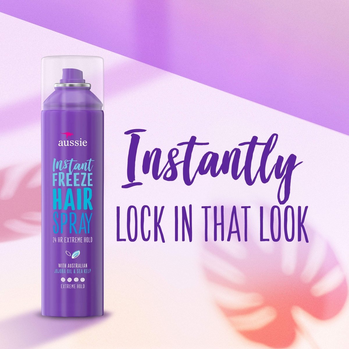 Aussie Instant Freeze With Jojoba Oil & Sea Kelp Hairspray, 7.0 oz - A1 Great Deals - Aussie - 381519187025