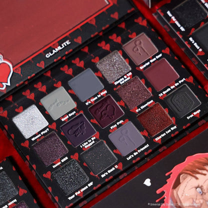 Chucky x Glamlite Crazy In Love 15 Shade Eyeshadow and Body Pigments Palette - A1 Great Deals - Glamlite - 850002890075