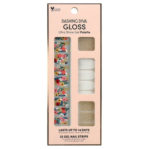 Dashing Diva Gloss Ultra Shine Gel Nail Strips, GS351 Wallflower Frenzy - A1 Great Deals - Dashing Diva - 096100121332