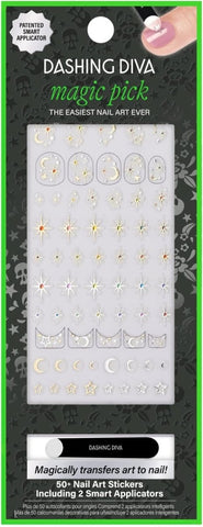 Dashing Diva Magic Pick Nail Stickers, MK50 Midnight Moonlight - A1 Great Deals - Dashing Diva - 096100146571