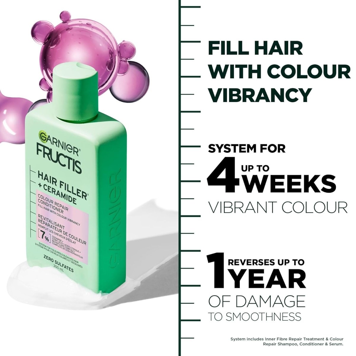 Garnier Fructis Hair Fillers Strength Repair Conditioner for Damaged Hair, 10.1fl oz - A1 Great Deals - Garnier - 603084082971