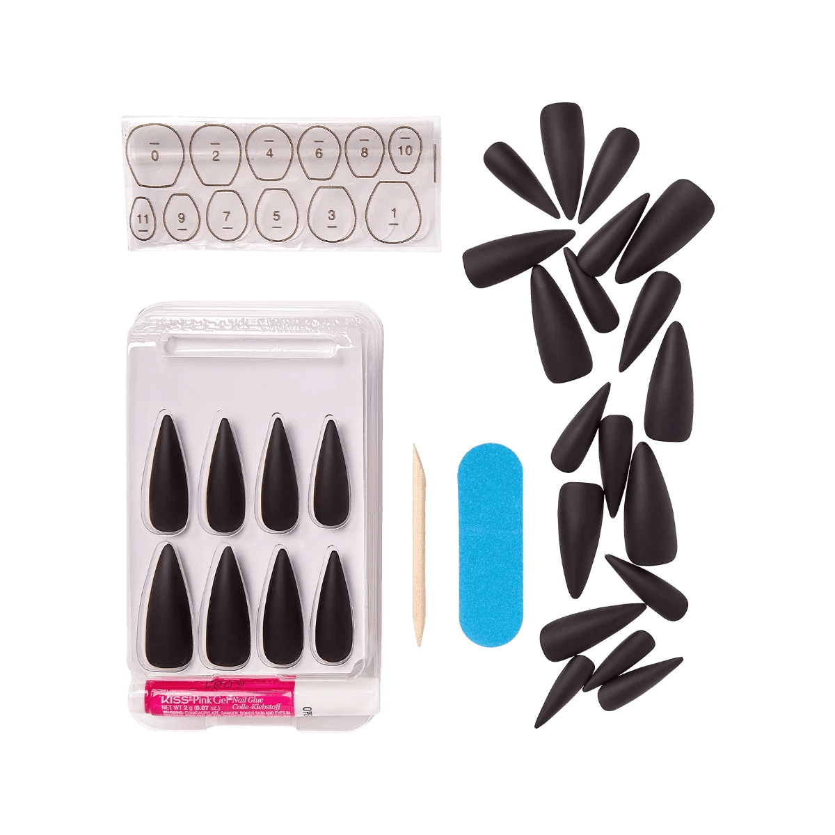 KISS Gel Fantasy Limited Edition Halloween Nails, HFC01X Lovesick Girls - A1 Great Deals - Kiss Nail Products - 731509858334