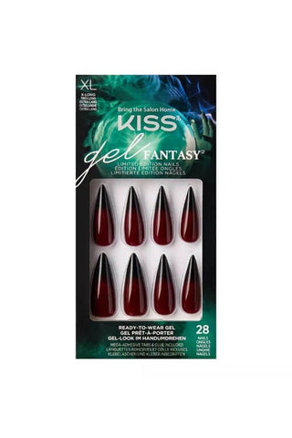 KISS Gel Fantasy Limited Edition Halloween Nails, HFC02X Sleepless Night - A1 Great Deals - Kiss Nail Products - 731509858341