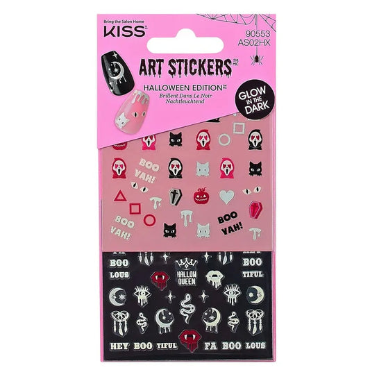 KISS Nail Art Stickers Halloween Edition, 90553 AS02HX Dancing Ghost - A1 Great Deals - Kiss Nail Products - 731509905533